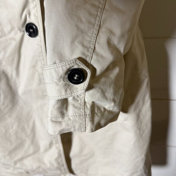 S Curve Light Jacket-Trench Coat Cream Size 10 - Picture 5 of 7